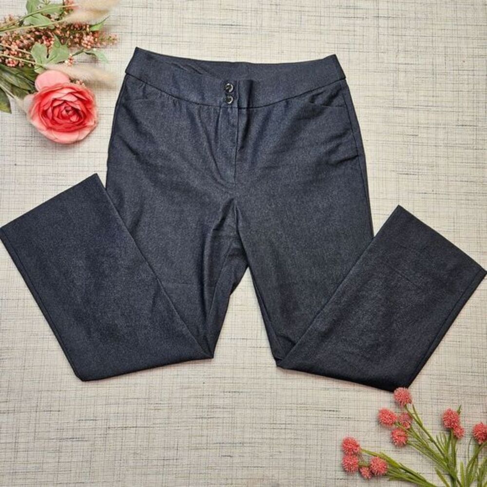 Chico's Gray Dress Pants Straight Leg‎ Career Work Trousers Size 00 XXS